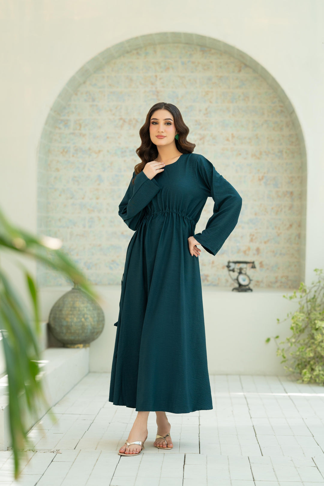 Emerald Flow Dress