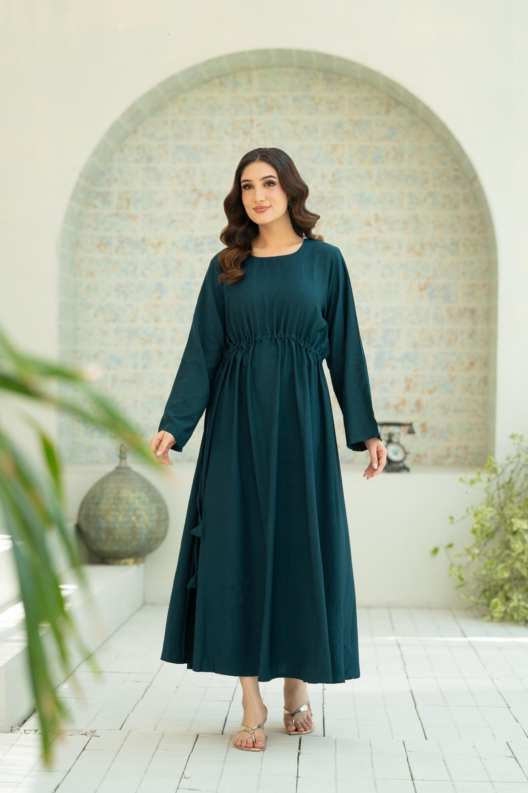 Emerald Flow Dress
