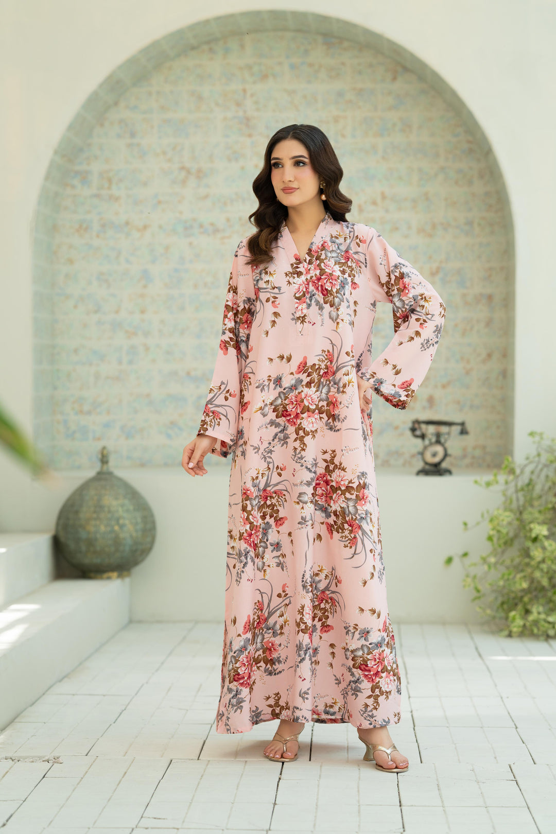Blush Bloom Kaftan
