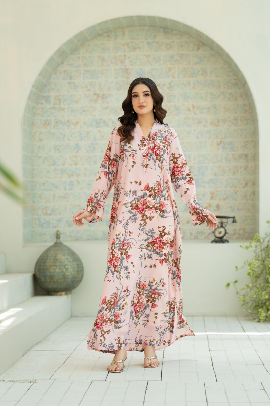Blush Bloom Kaftan