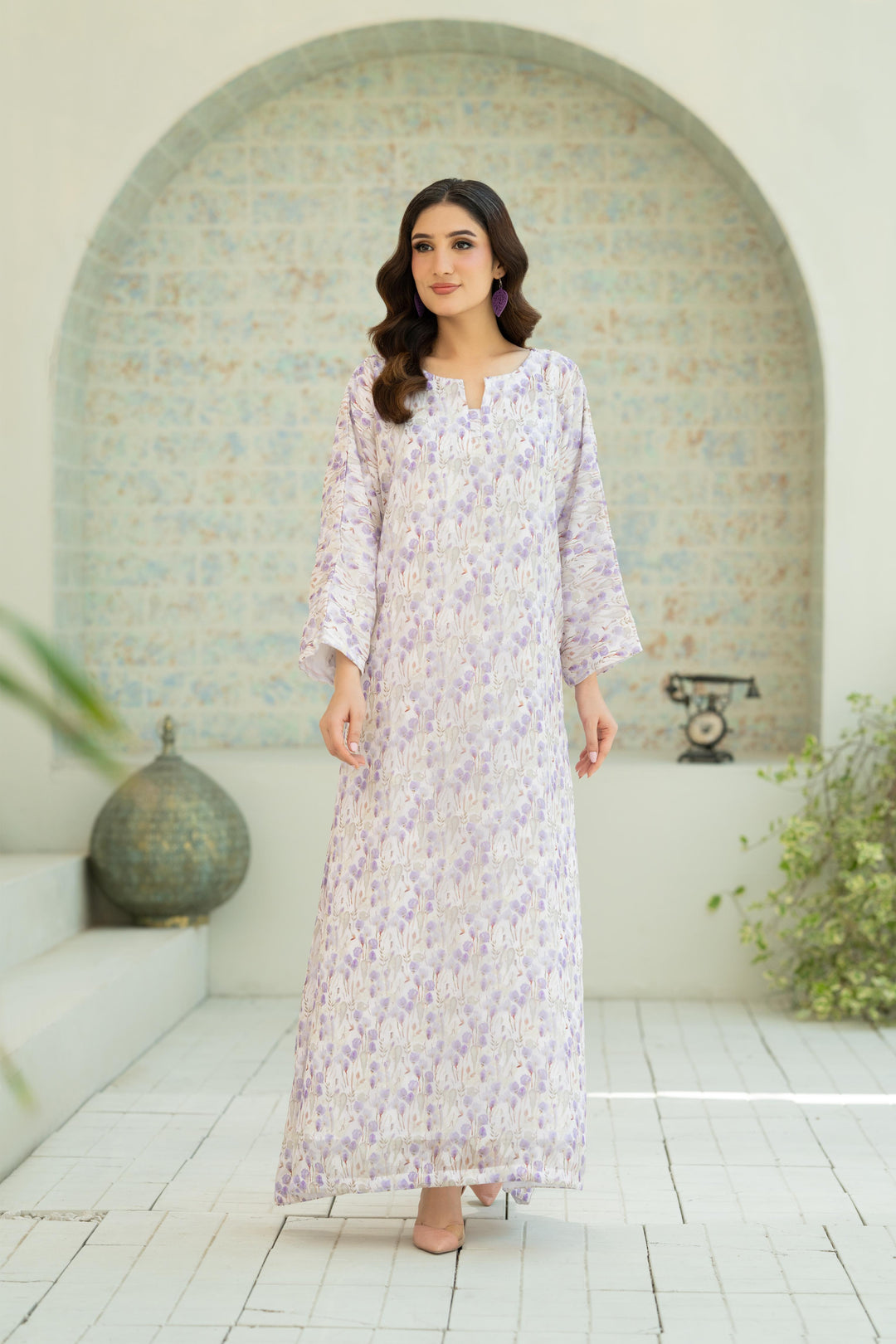 Lilac Bloom Kaftan