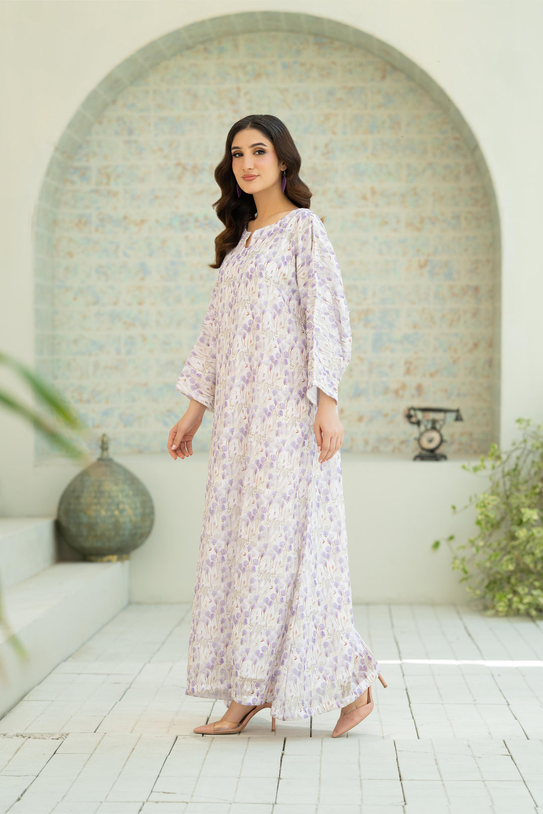 Lilac Bloom Kaftan