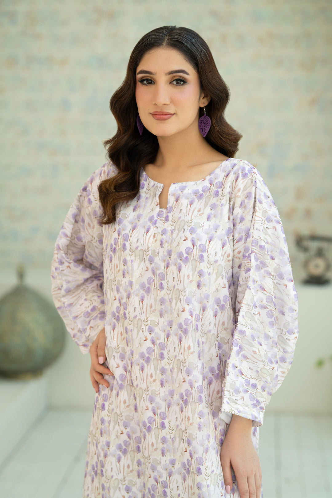 Lilac Bloom Kaftan