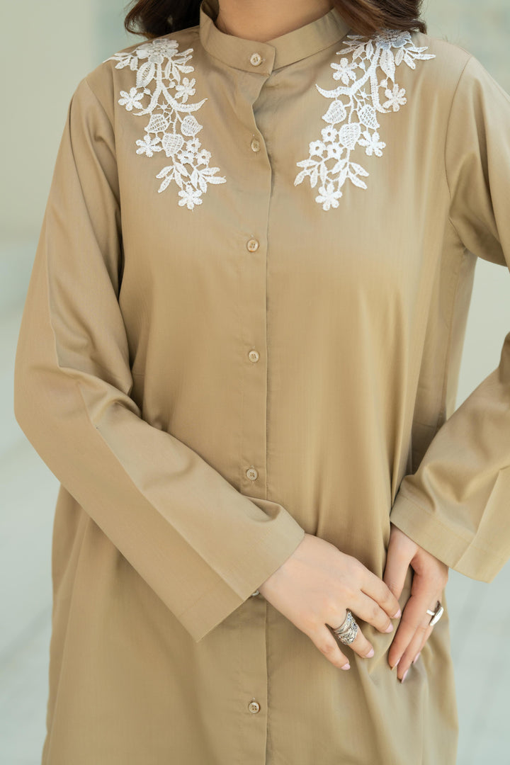 Embroidered Sand Co-Ord