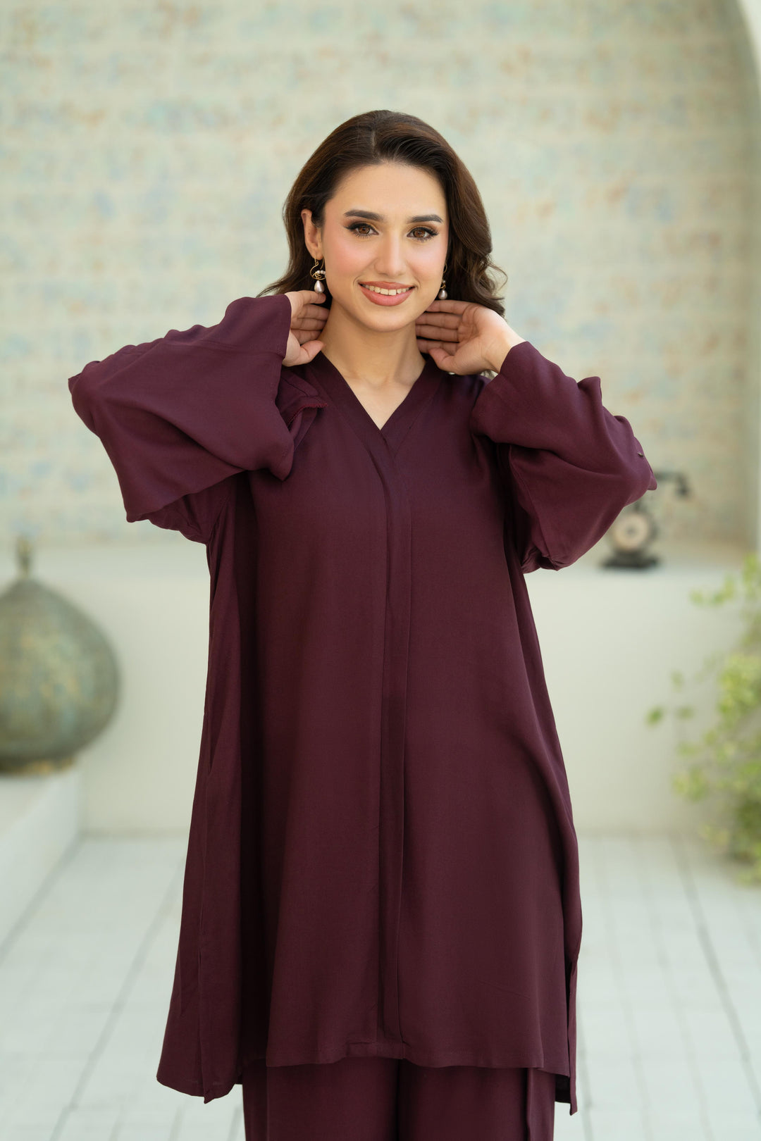 Aeri Burgundy Co-ord