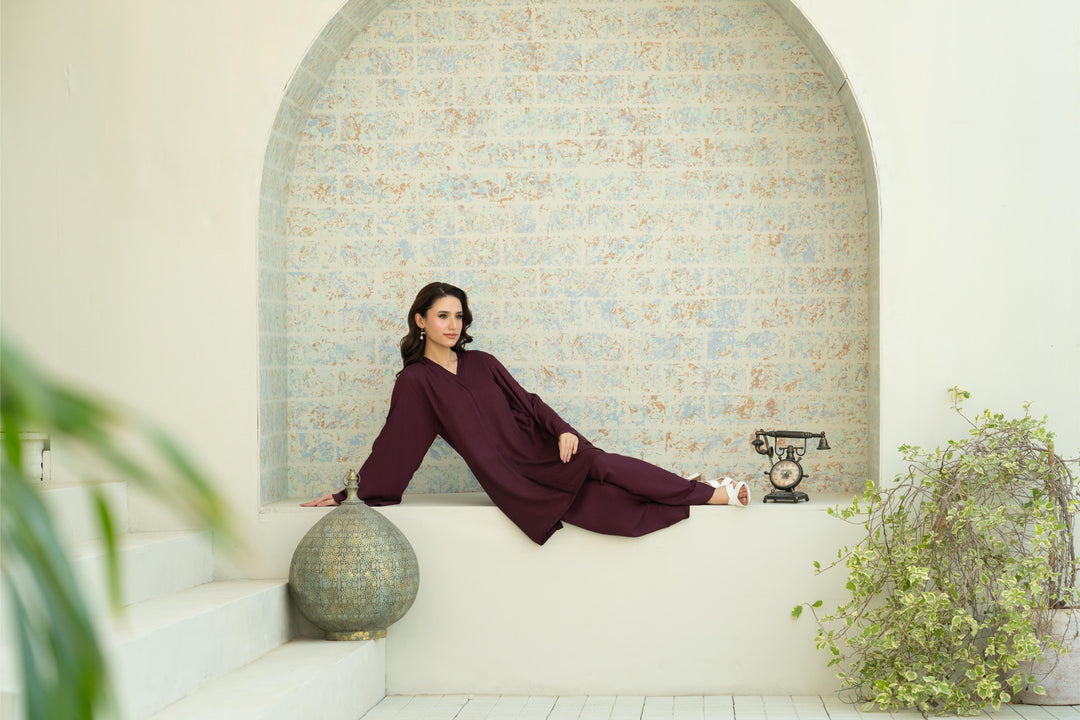 Aeri Burgundy Co-ord