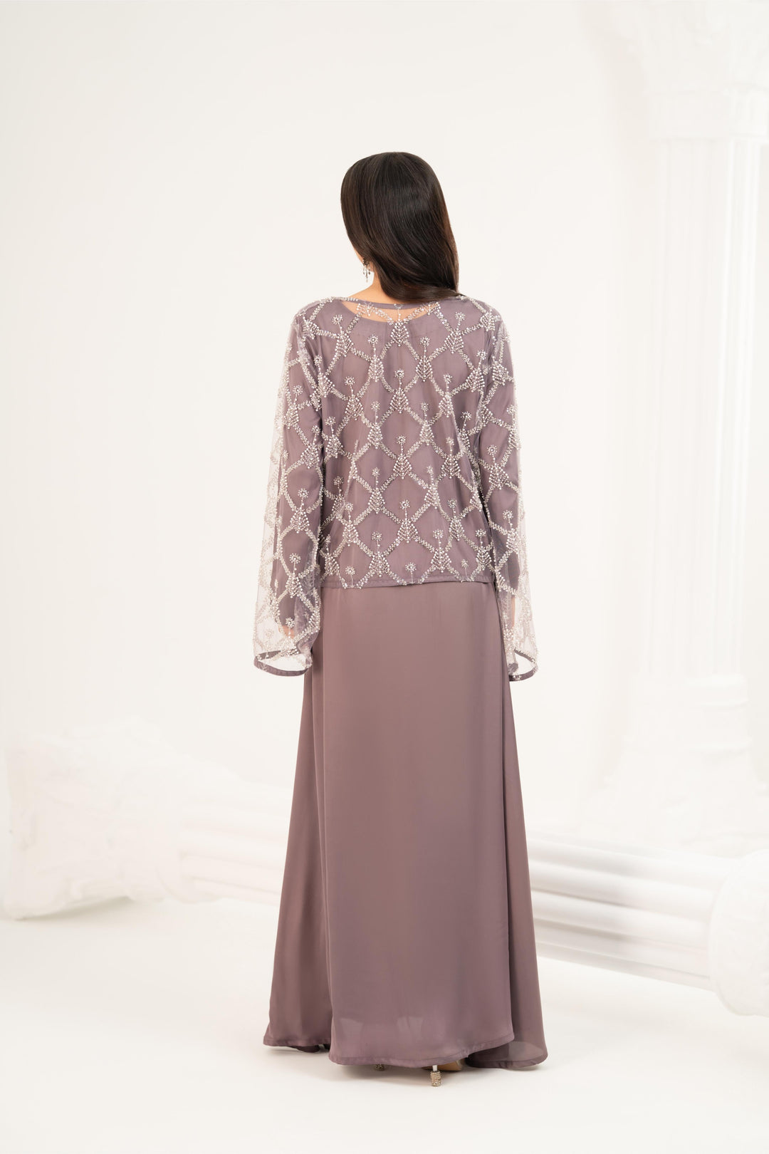 Lyra Mauve Maxi Dress