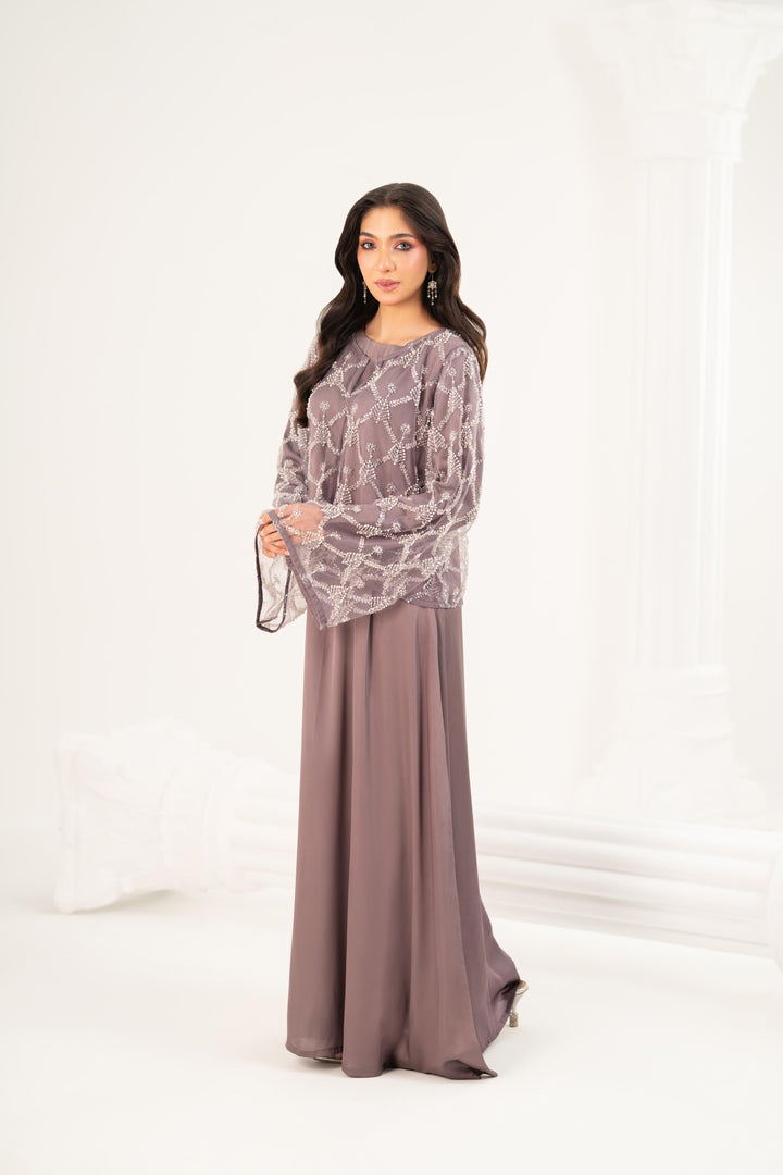 Lyra Mauve Maxi Dress