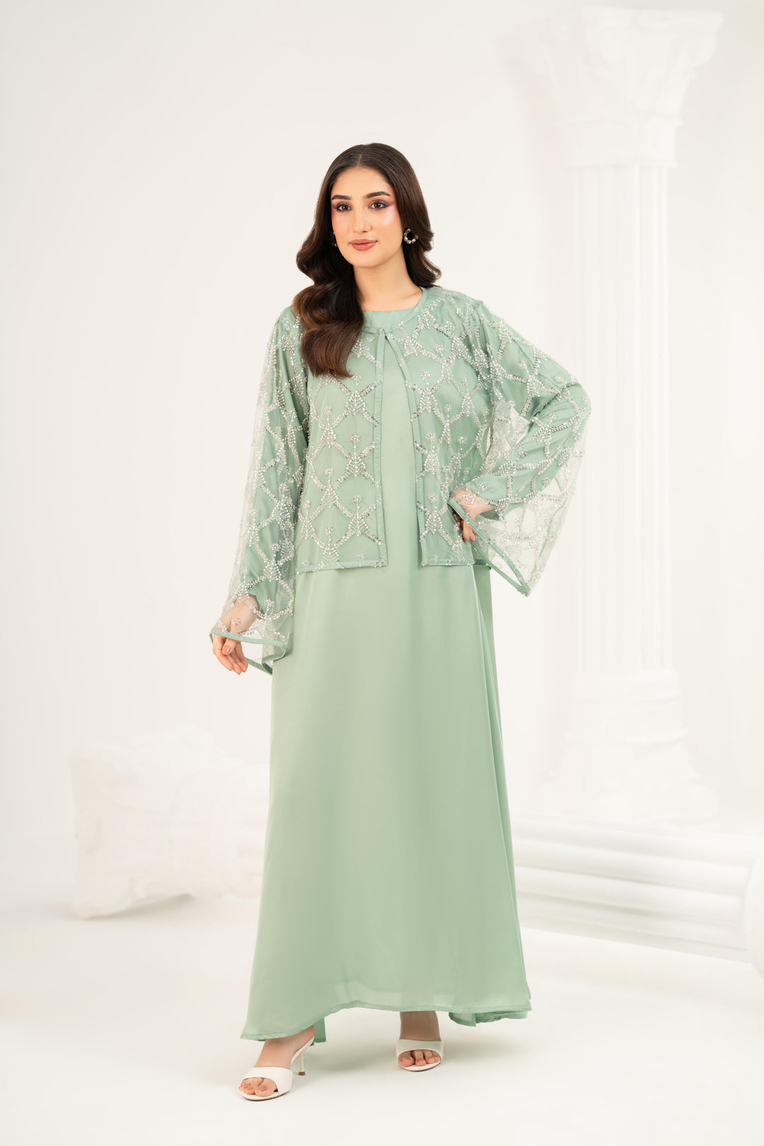 Lyra Sage Maxi Dress