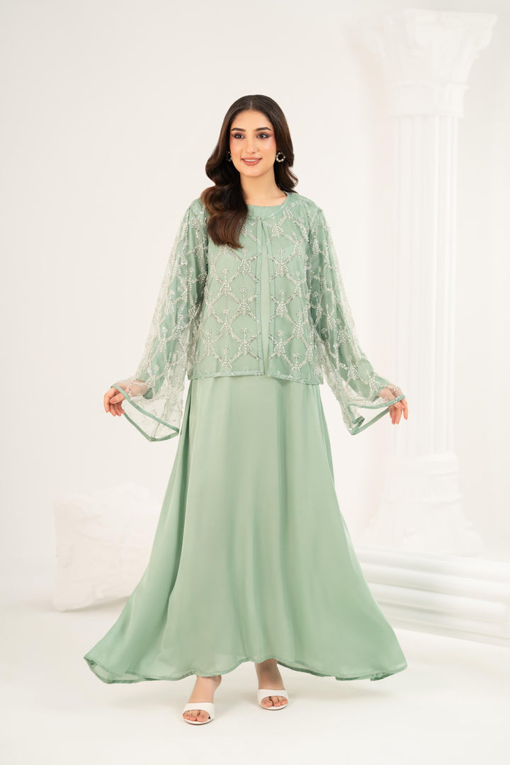 Lyra Sage Maxi Dress
