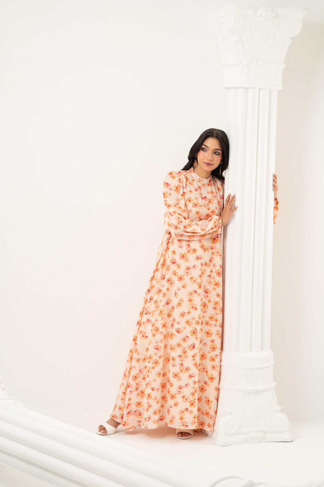 Sunset Floral Maxi Dress