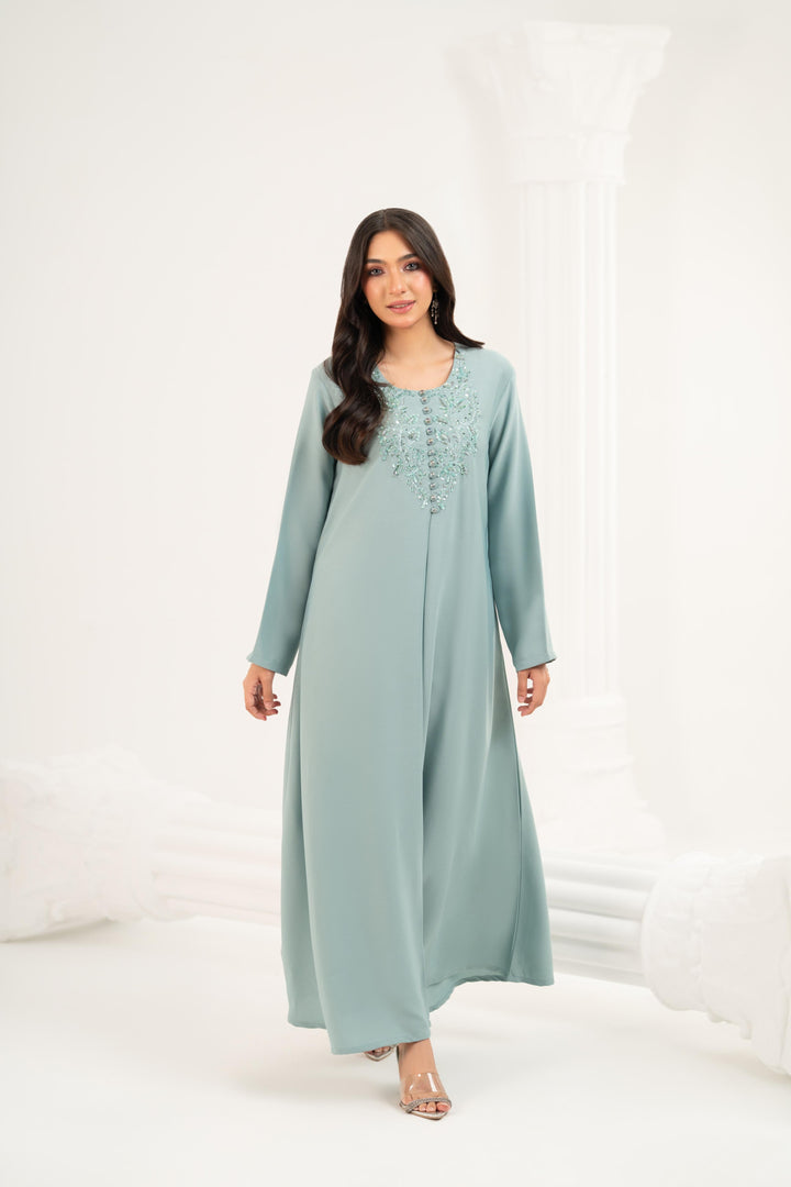 Sage Aura Midi Dress