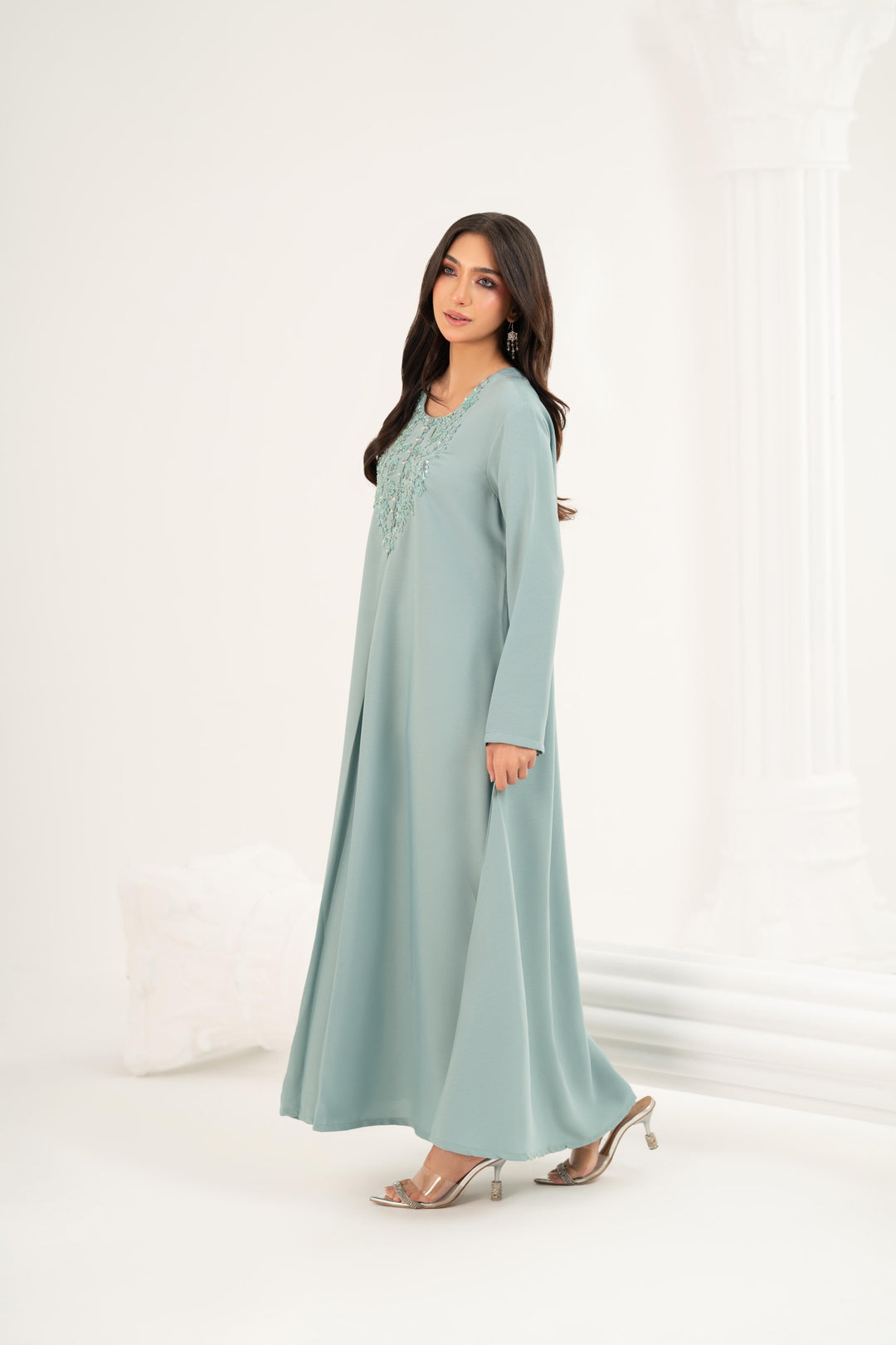 Sage Aura Midi Dress