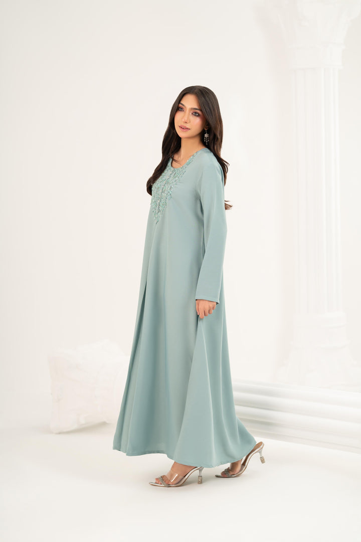 Sage Aura Midi Dress