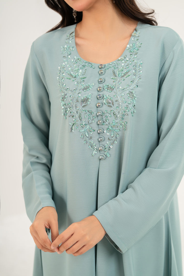Sage Aura Midi Dress