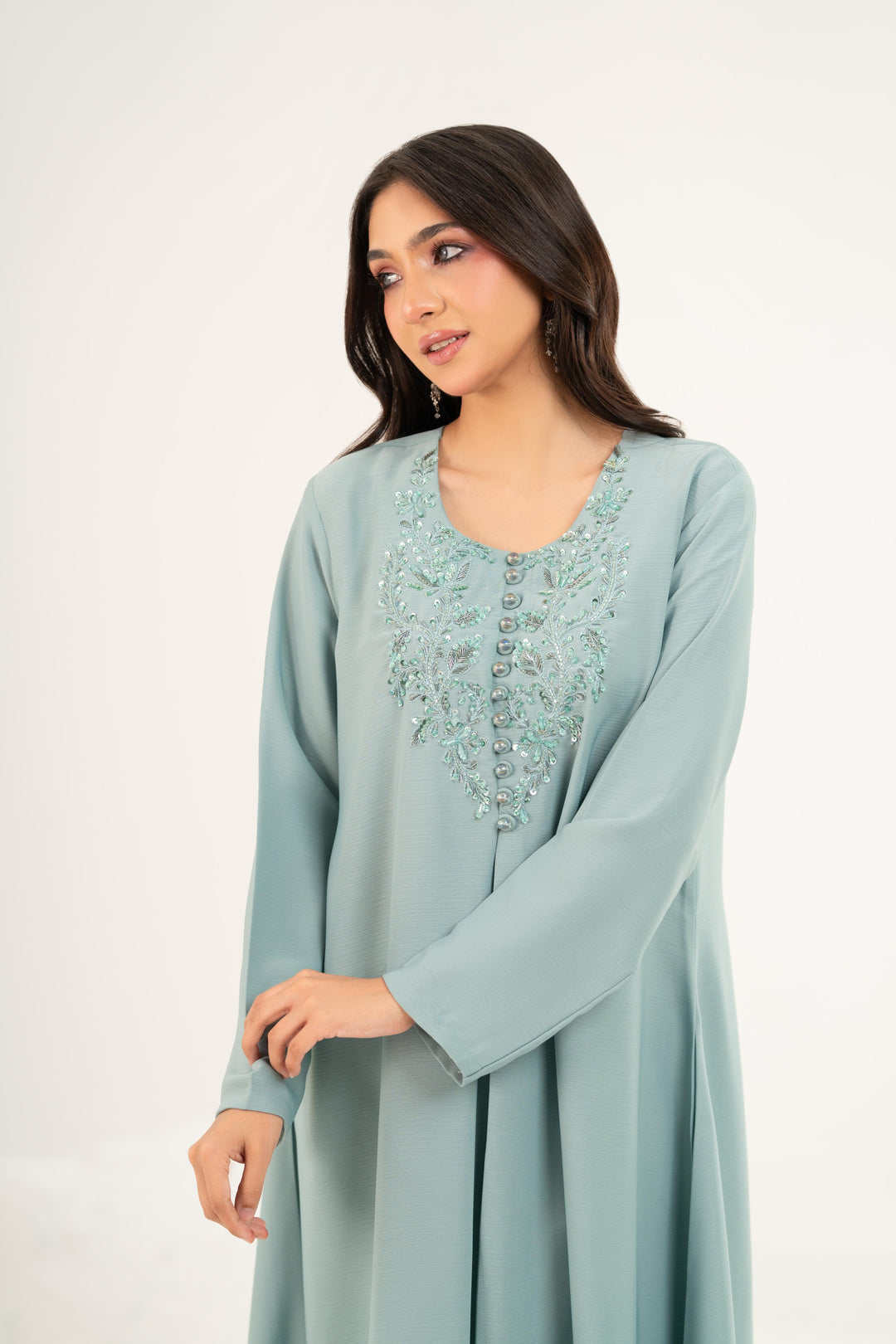 Sage Aura Midi Dress