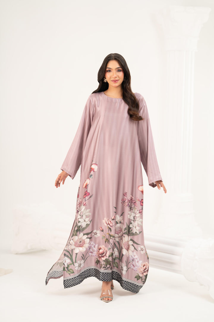 Rose Jardin Satin Kaftan