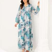 Aquarelle Satin Kaftan