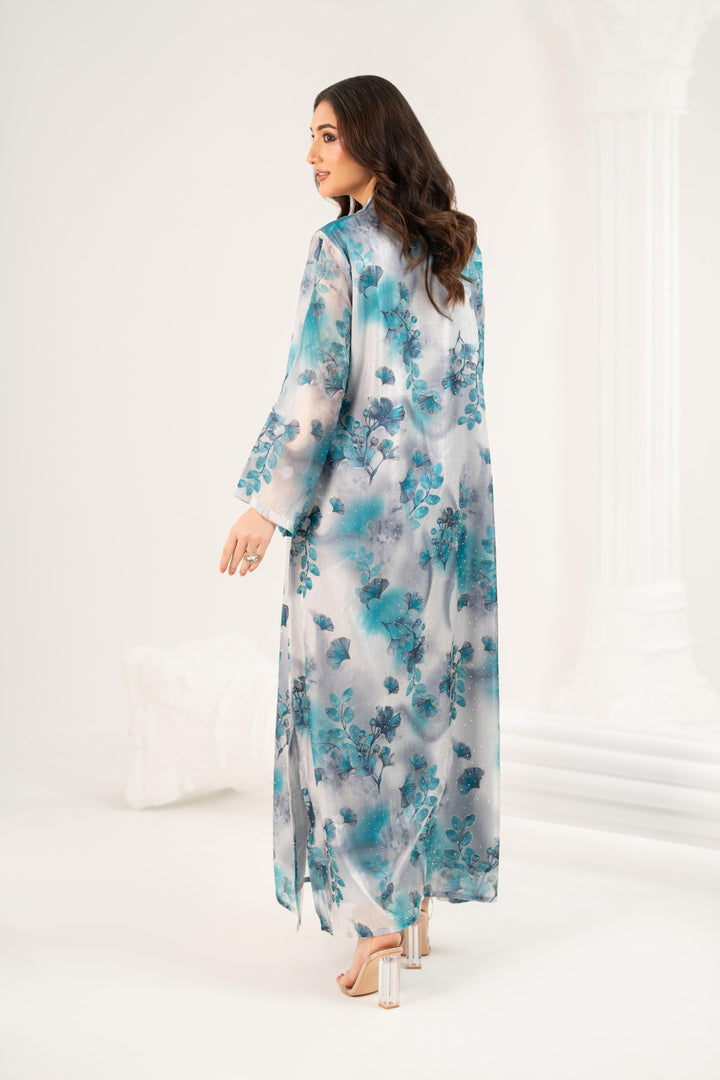 Aquarelle Satin Kaftan