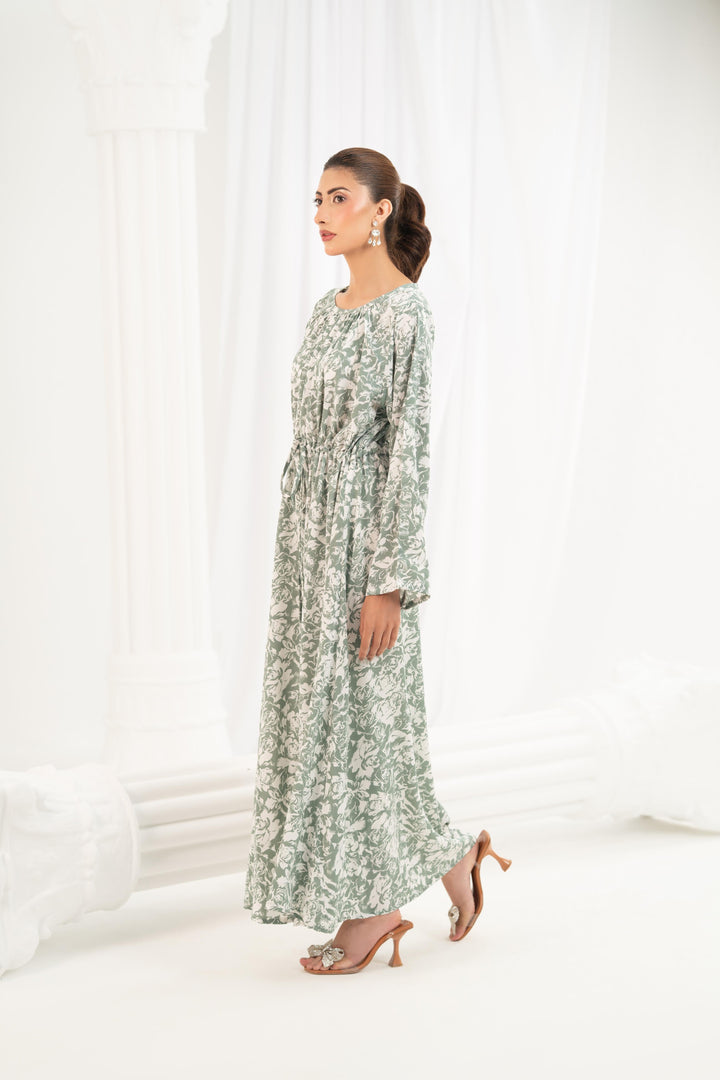Sage Willow Printed Dress