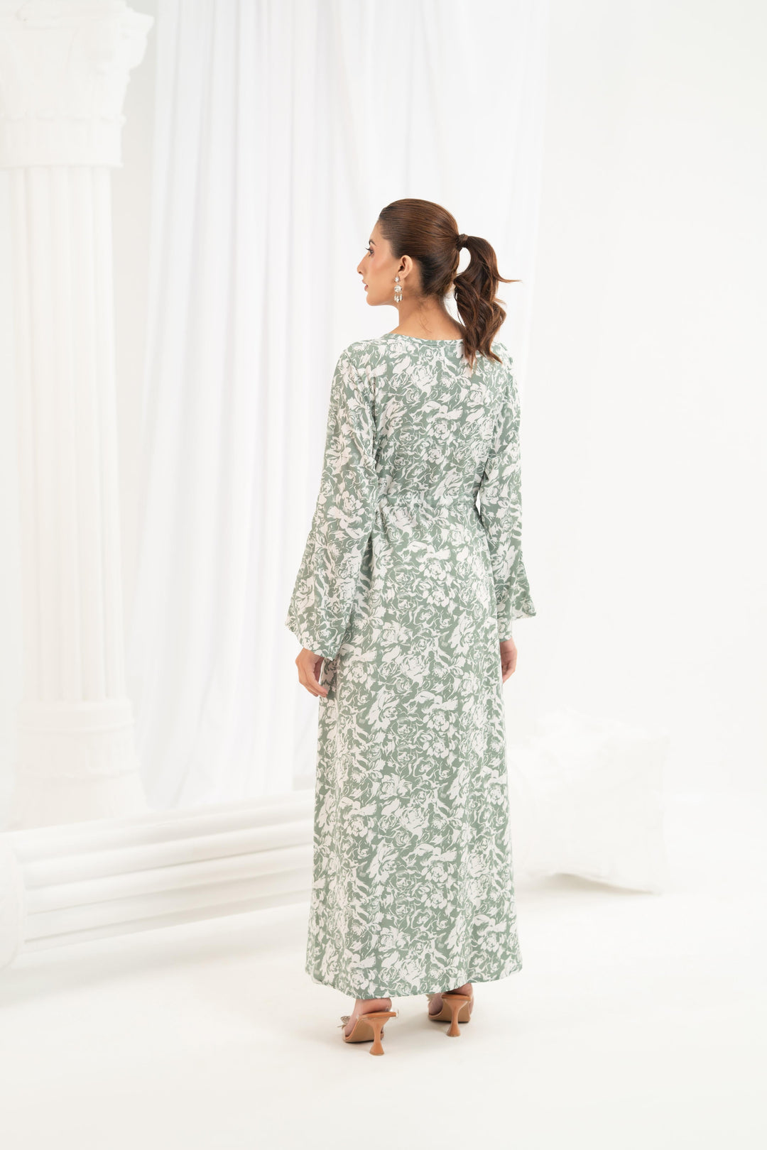 Sage Willow Printed Dress