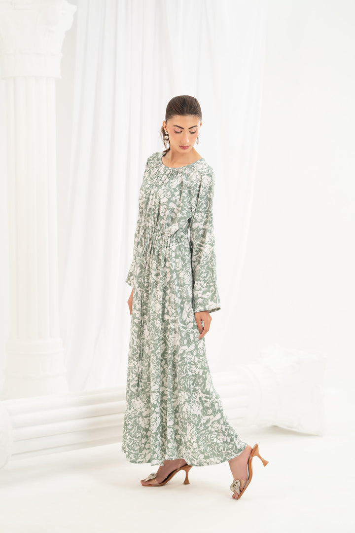 Sage Willow Printed Dress