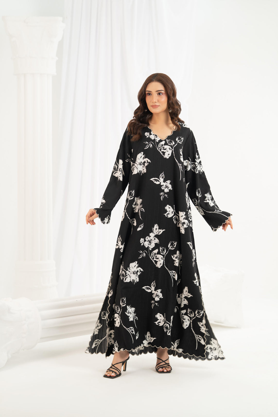 Midnight Floral Dress