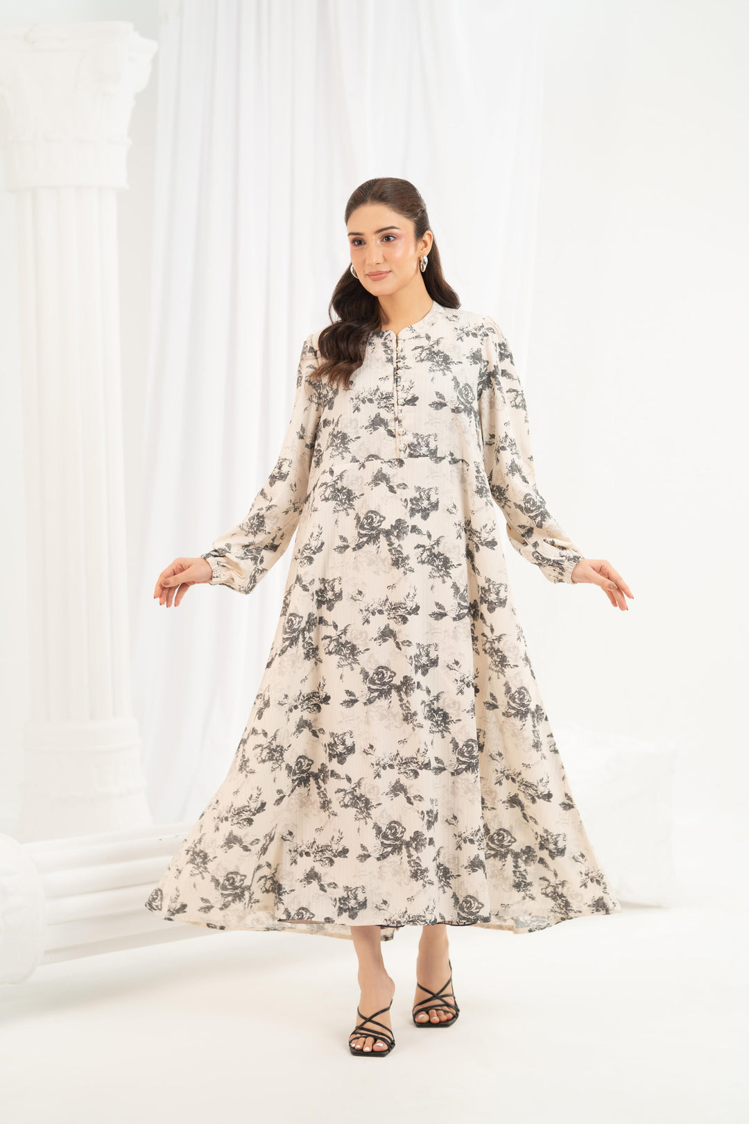 Heritage Rose Midi Dress