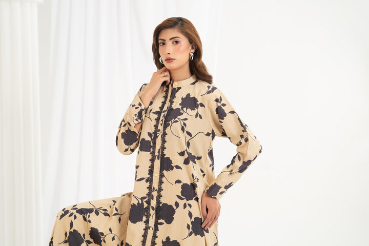 Classic Floral Button Dress