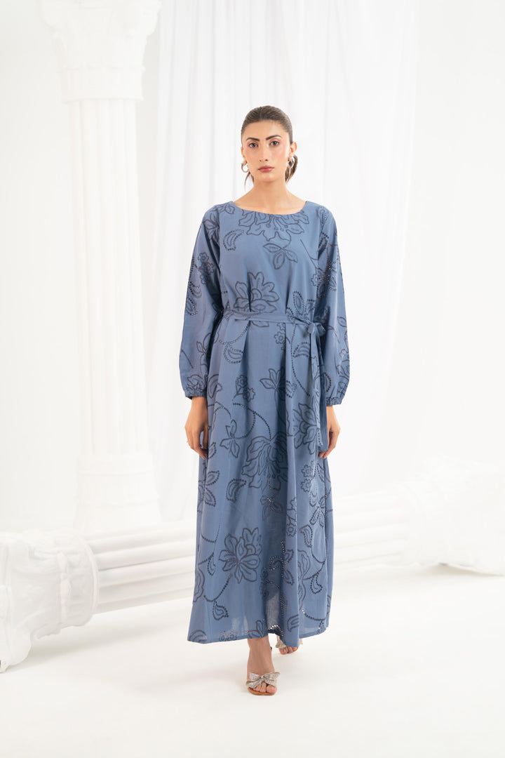 Serenity Blue Midi Dress