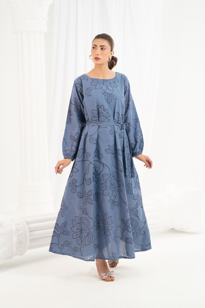 Serenity Blue Midi Dress