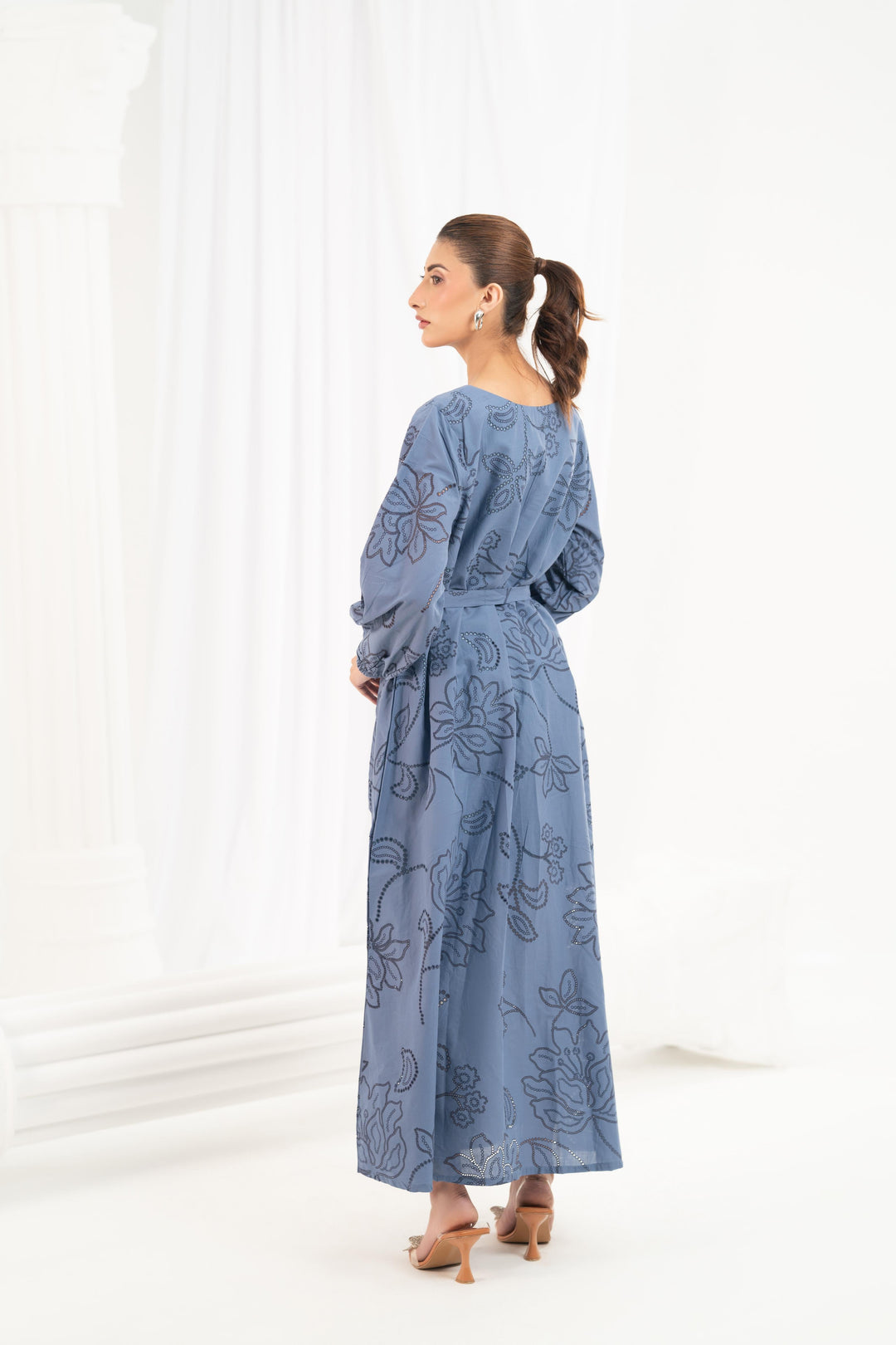 Serenity Blue Midi Dress