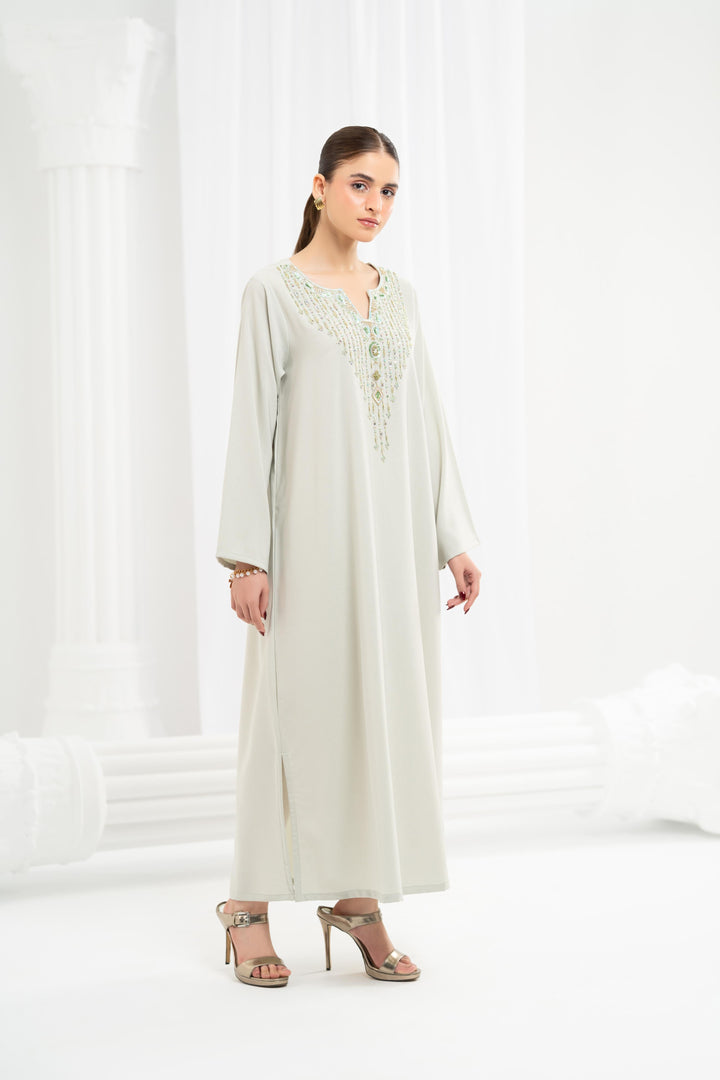 Sage Jewel Kaftan