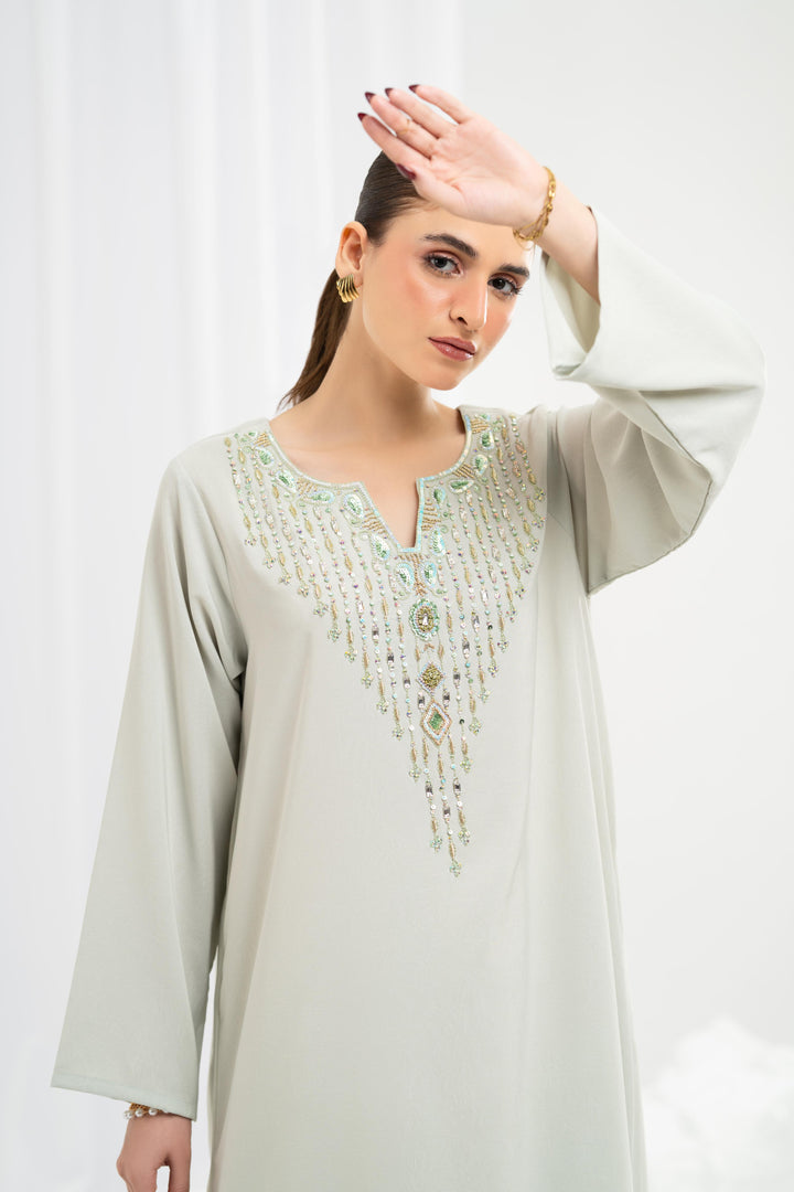 Sage Jewel Kaftan