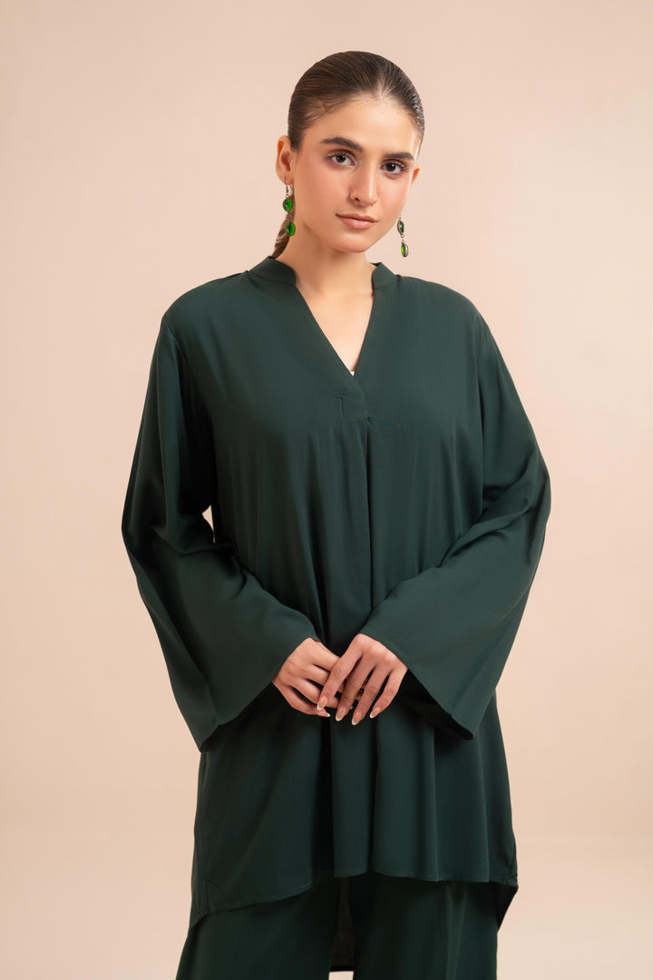 Essential Dark Green Viscose Co-Ord