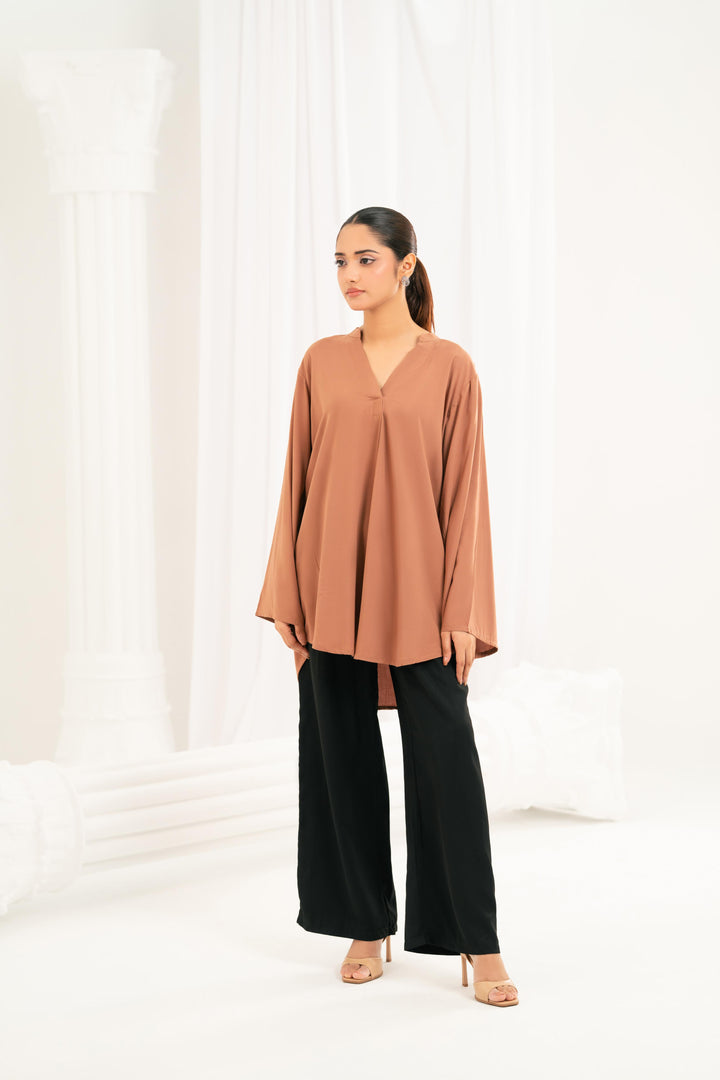 Essential Beige Viscose Top