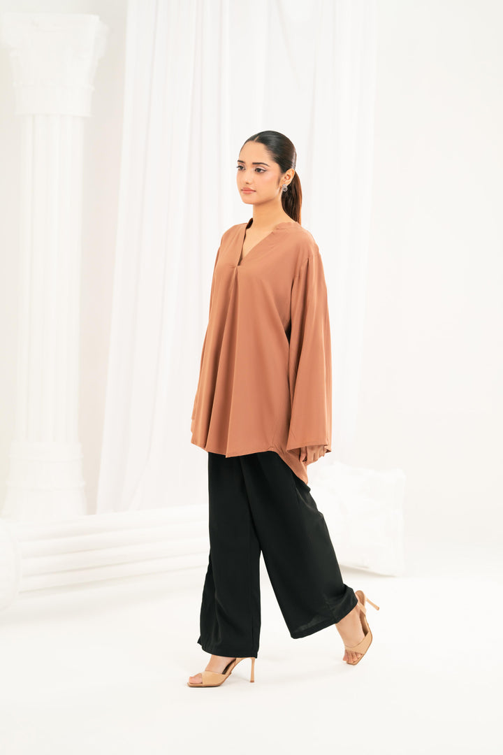 Essential Beige Viscose Top