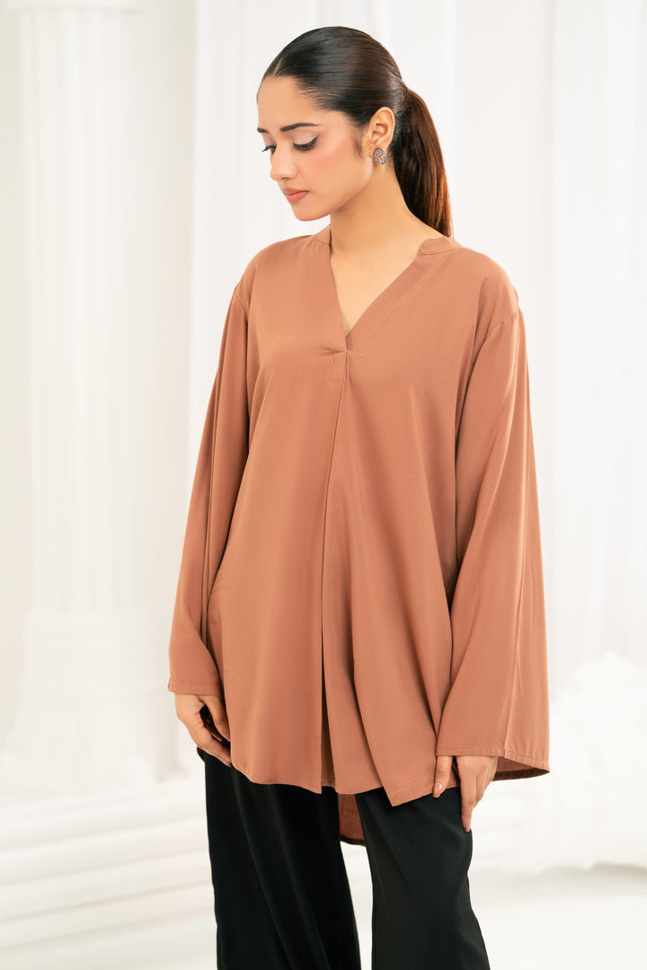 Essential Beige Viscose Top