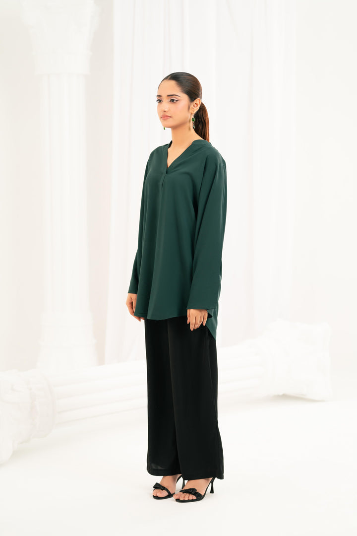 Essential Teal Viscose Top