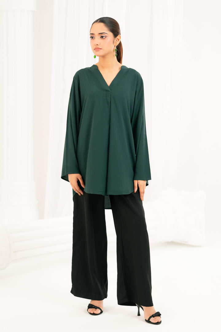 Essential Teal Viscose Top