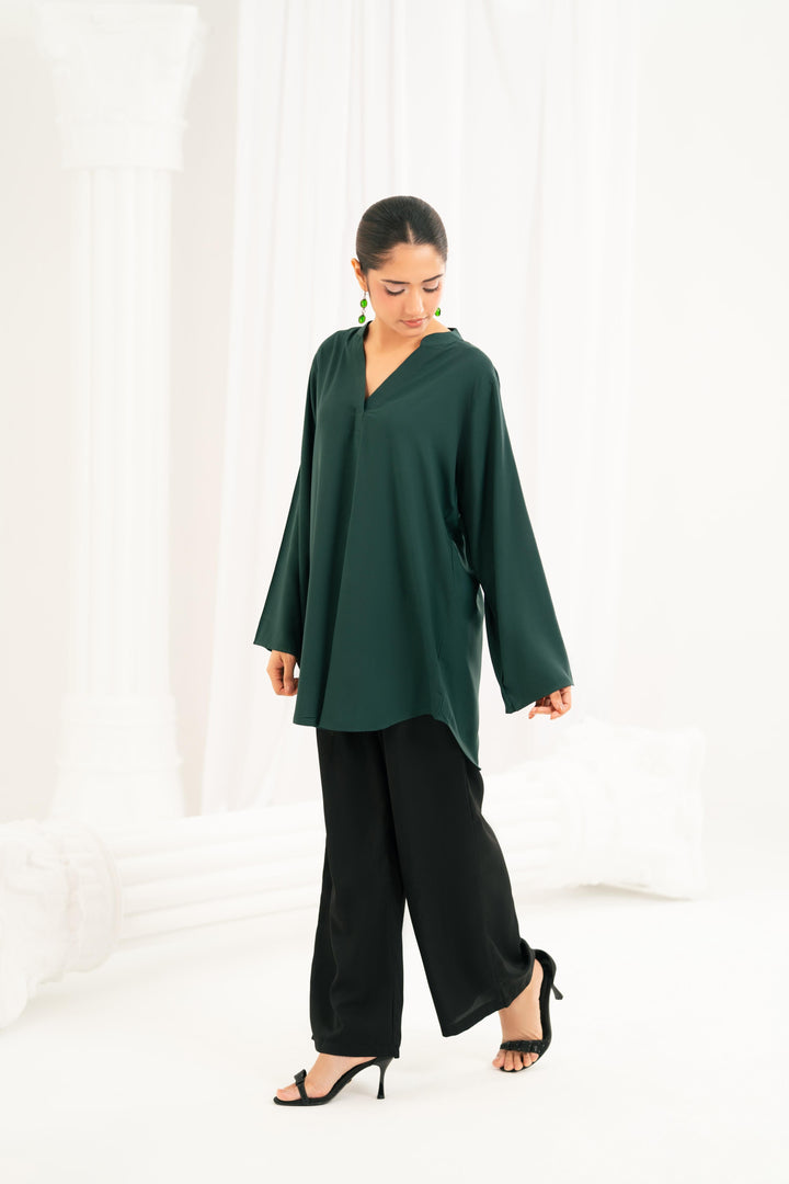 Essential Teal Viscose Top