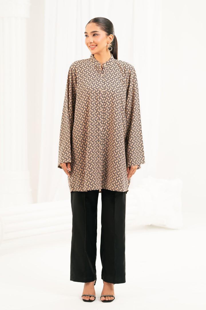 Geo Print Viscose Top