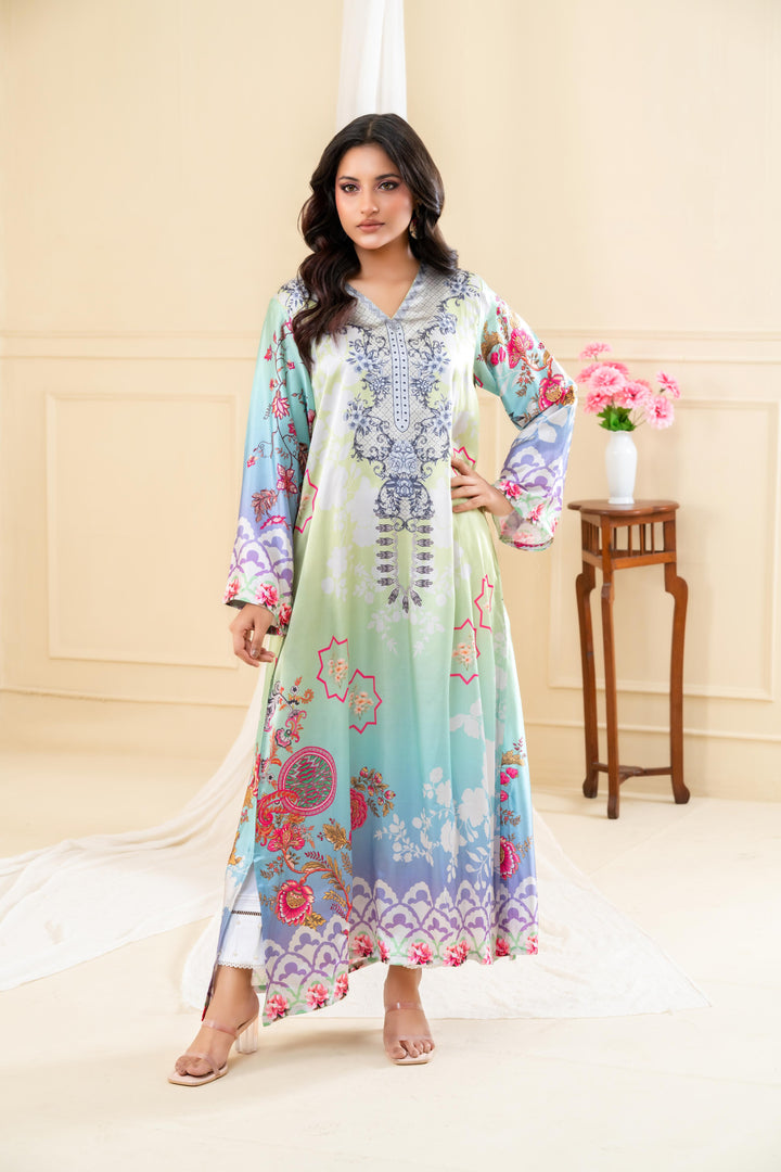 Raneem Luxe Printed Dress