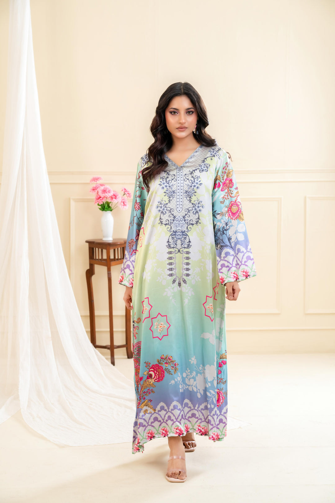 Raneem Luxe Printed Dress