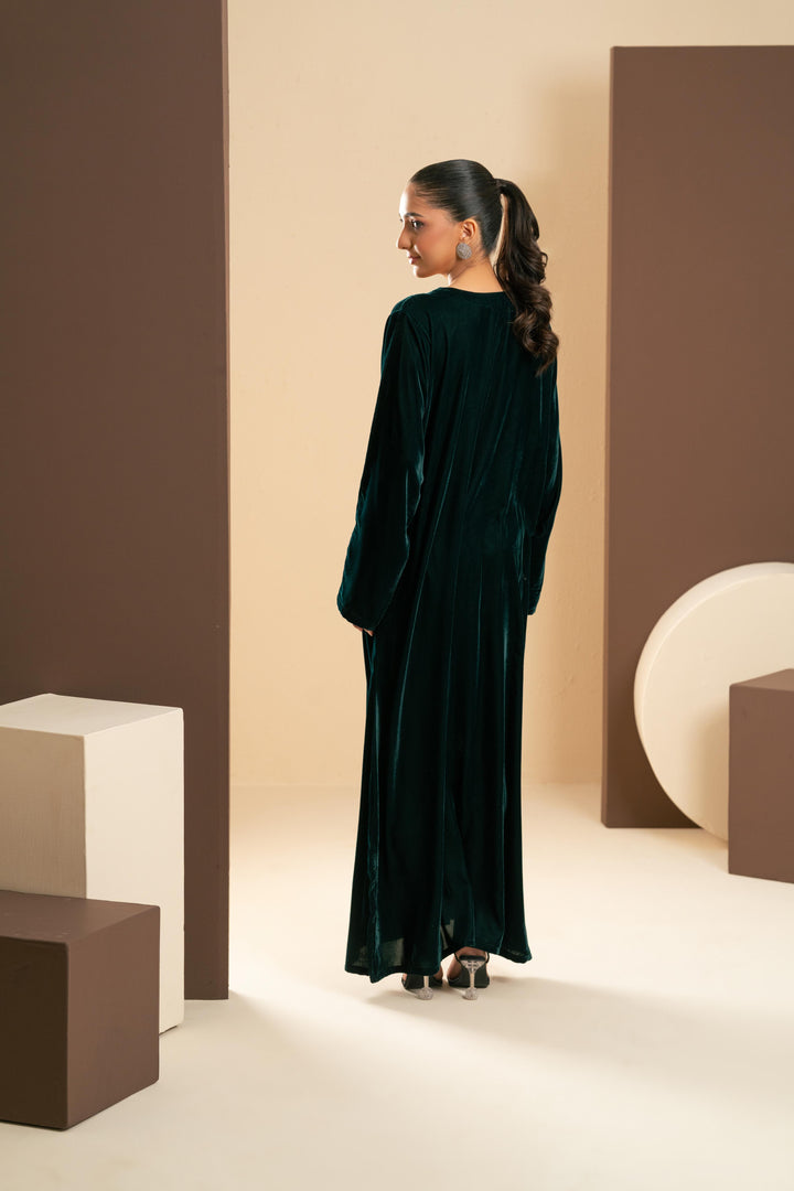 Emerald Velvet Dress