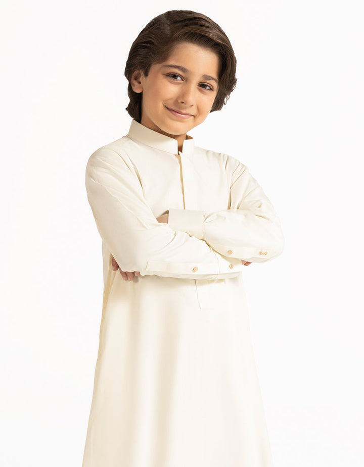 Blended Cream Jubba - J. Junaid Jamshed