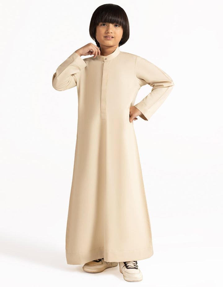 Blended Beige Jubba - J. Junaid Jamshed