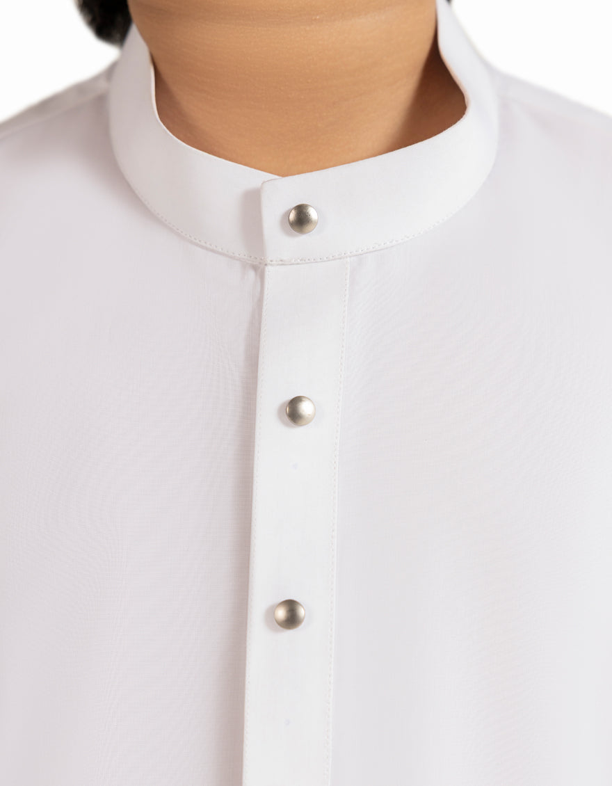 Blended Off White Jubba - J. Junaid Jamshed