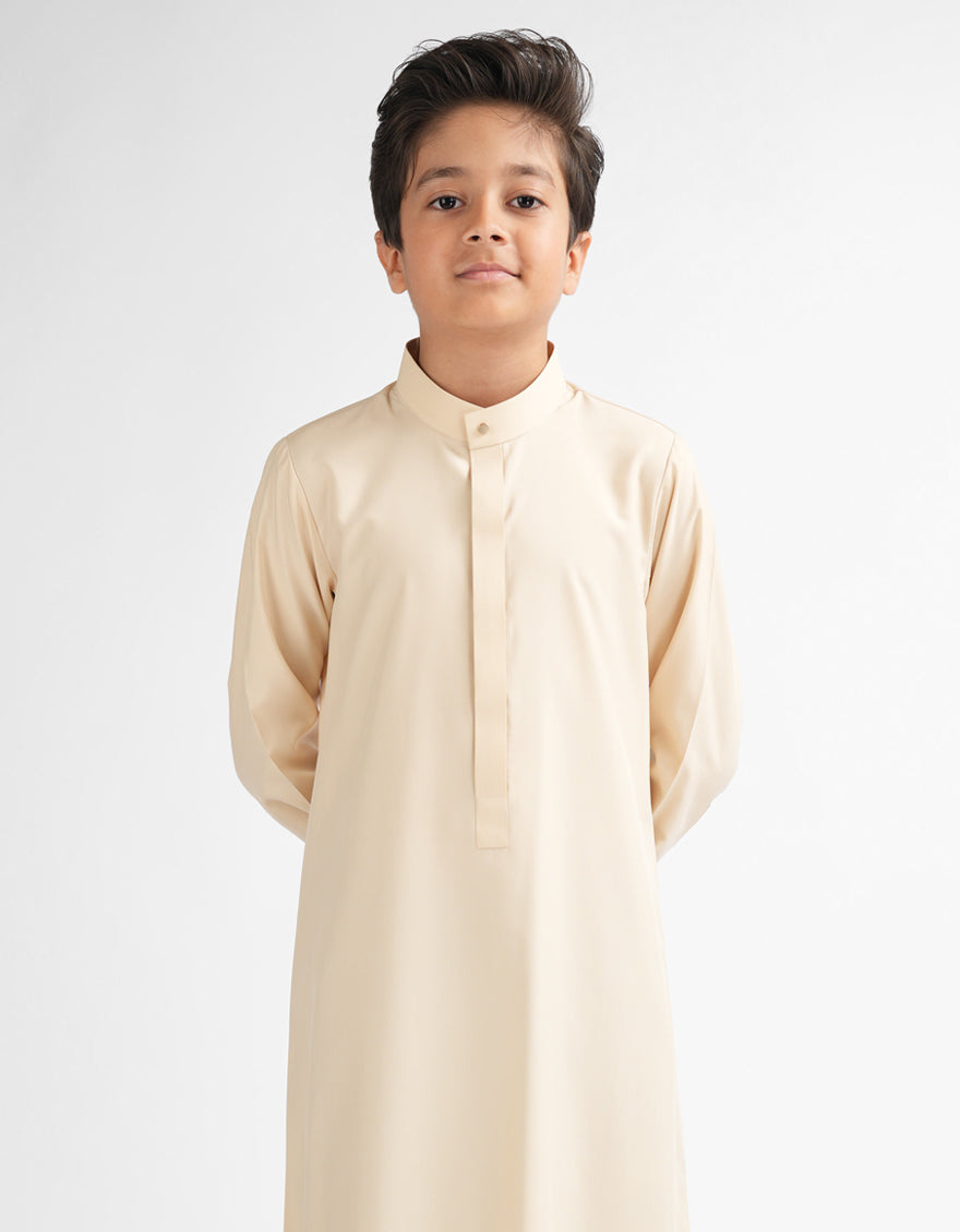 Blended Beige Jubba - J. Junaid Jamshed