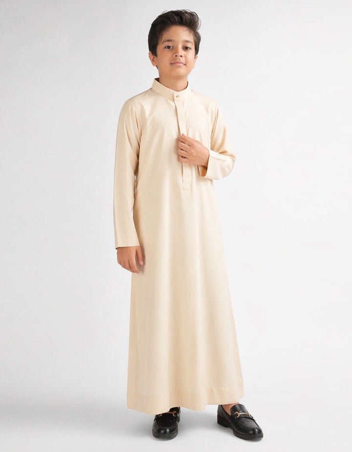 Blended Beige Jubba - J. Junaid Jamshed